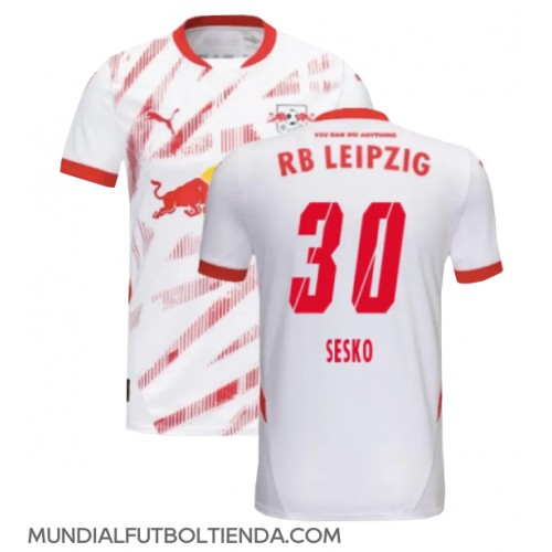 Camiseta RB Leipzig Benjamin Sesko #30 Primera Equipación Replica 2024-25 mangas cortas